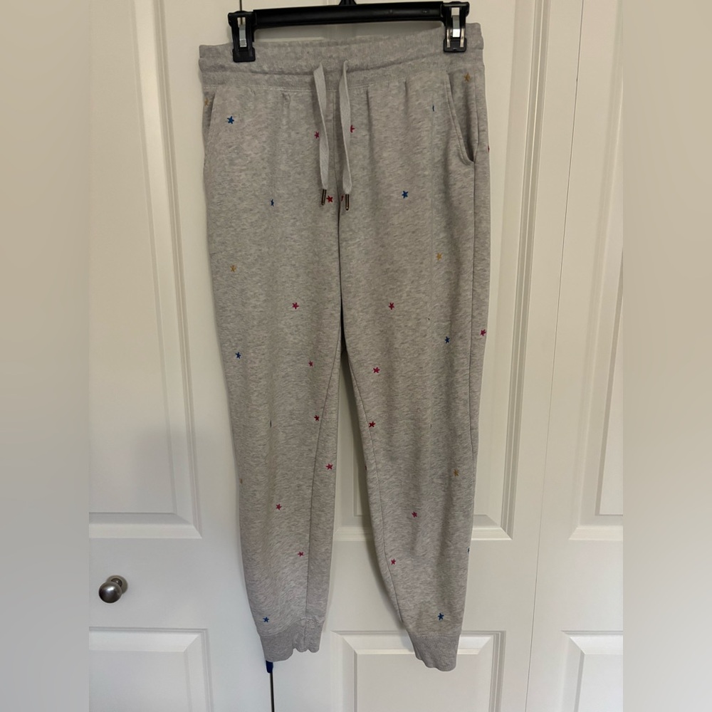 Women’s old navy gray star print jogger pants size small